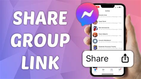 How to Share Messenger Group Link .